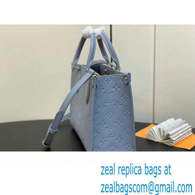 Louis Vuitton Monogram Empriente leather OnTheGo PM Tote Bag M46840 Blue Hour 2024 - Click Image to Close