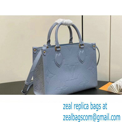 Louis Vuitton Monogram Empriente leather OnTheGo PM Tote Bag M46840 Blue Hour 2024 - Click Image to Close