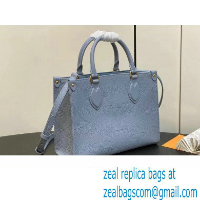 Louis Vuitton Monogram Empriente leather OnTheGo PM Tote Bag M46840 Blue Hour 2024