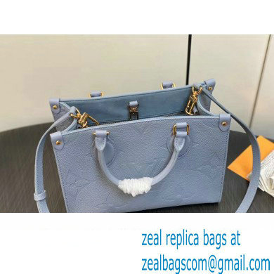 Louis Vuitton Monogram Empriente leather OnTheGo PM Tote Bag M46840 Blue Hour 2024 - Click Image to Close