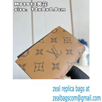 Louis Vuitton Monogram Reverse Canvas Romy Card Holder M81912