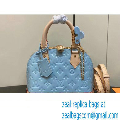 Louis Vuitton Monogram Vernis Alma BB Bag New LV Remix M24062 Sky 2024 - Click Image to Close