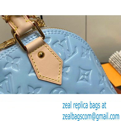 Louis Vuitton Monogram Vernis Alma BB Bag New LV Remix M24062 Sky 2024