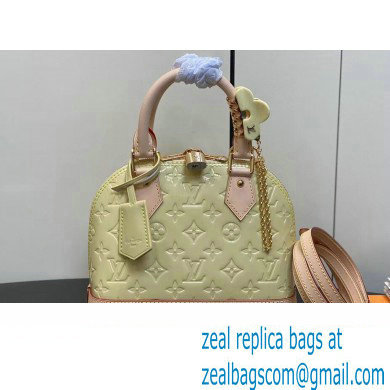 Louis Vuitton Monogram Vernis Alma BB Bag New LV Remix M24063 Chic and Yellow 2024