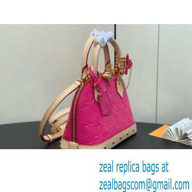 Louis Vuitton Monogram Vernis Alma BB Bag New LV Remix M90611 Neon Pink 2024 - Click Image to Close