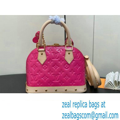 Louis Vuitton Monogram Vernis Alma BB Bag New LV Remix M90611 Neon Pink 2024 - Click Image to Close