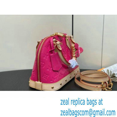 Louis Vuitton Monogram Vernis Alma BB Bag New LV Remix M90611 Neon Pink 2024