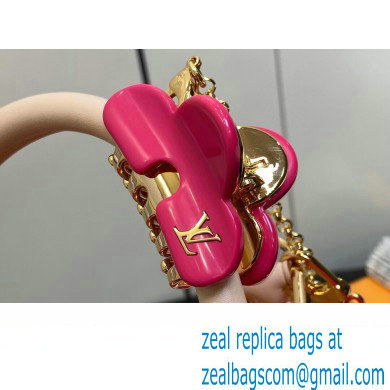 Louis Vuitton Monogram Vernis Alma BB Bag New LV Remix M90611 Neon Pink 2024