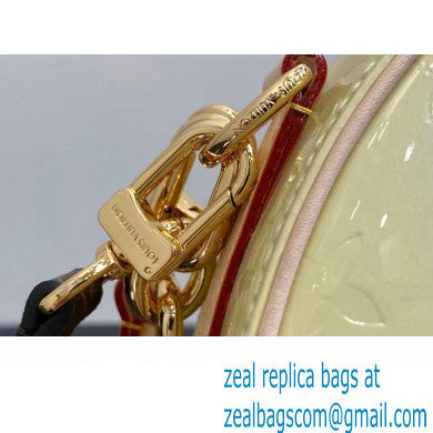 Louis Vuitton Monogram Vernis Croissant PM Bag New LV Remix M24020 Chic and Yellow 2024
