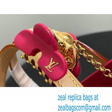Louis Vuitton Monogram Vernis Reade PM Bag New LV Remix M24028 Neon Pink 2024 - Click Image to Close
