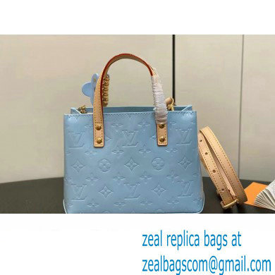 Louis Vuitton Monogram Vernis Reade PM Bag New LV Remix M24144 Sky 2024