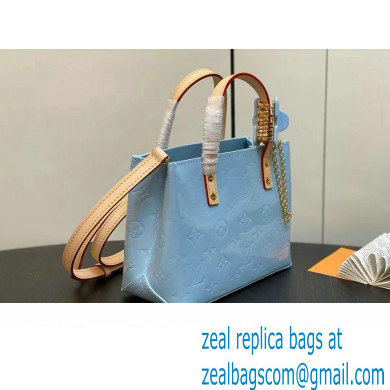 Louis Vuitton Monogram Vernis Reade PM Bag New LV Remix M24144 Sky 2024 - Click Image to Close