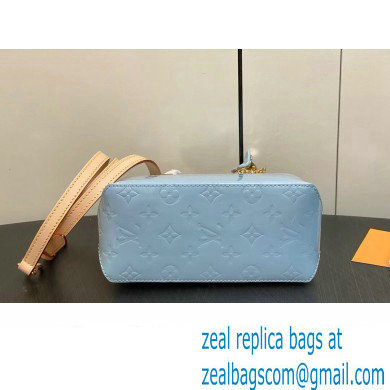 Louis Vuitton Monogram Vernis Reade PM Bag New LV Remix M24144 Sky 2024