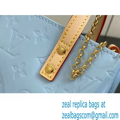 Louis Vuitton Monogram Vernis Reade PM Bag New LV Remix M24144 Sky 2024 - Click Image to Close