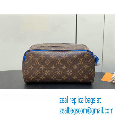 Louis Vuitton Monogram canvas Dopp Kit Toilet Pouch Bag M46763 Blue 2024