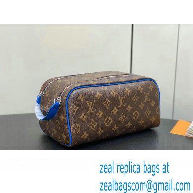 Louis Vuitton Monogram canvas Dopp Kit Toilet Pouch Bag M46763 Blue 2024