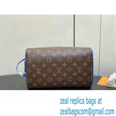 Louis Vuitton Monogram canvas Dopp Kit Toilet Pouch Bag M46763 Blue 2024