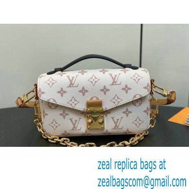 Louis Vuitton Monogram canvas Pochette Metis East West Bag M46914 White 2024 - Click Image to Close