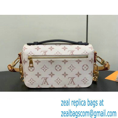 Louis Vuitton Monogram canvas Pochette Metis East West Bag M46914 White 2024 - Click Image to Close