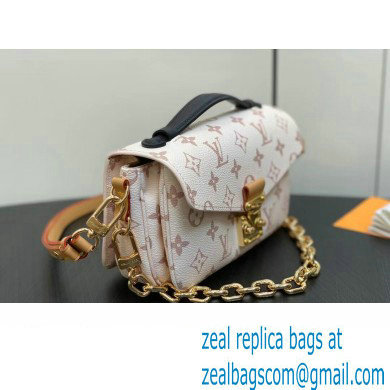 Louis Vuitton Monogram canvas Pochette Metis East West Bag M46914 White 2024 - Click Image to Close