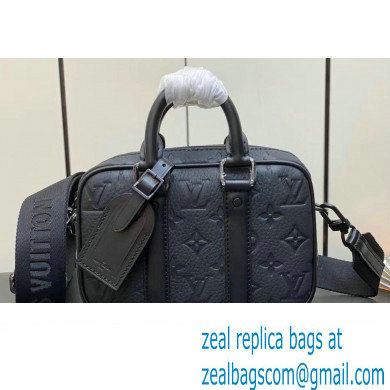 Louis Vuitton Nano Porte Documents Voyage Bag M82770 Monogram Empreinte Black 2023 - Click Image to Close