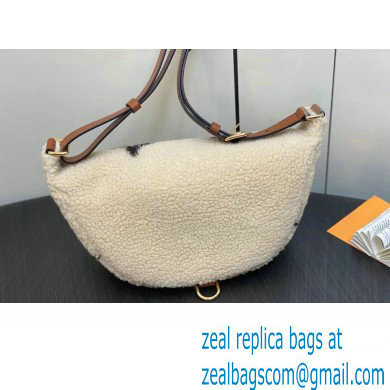 Louis Vuitton Shearling LV Ski Bumbag Bag M23715 Cream/Brown 2023