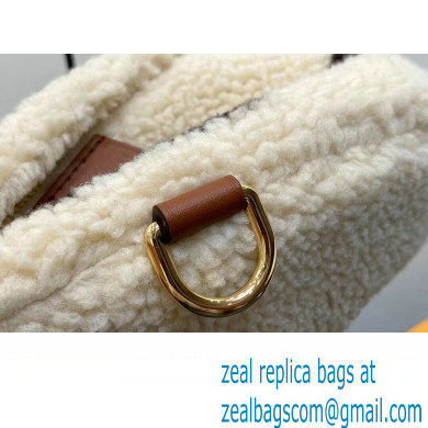 Louis Vuitton Shearling LV Ski Bumbag Bag M23715 Cream/Brown 2023 - Click Image to Close