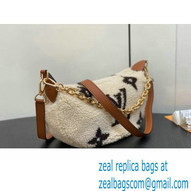 Louis Vuitton Shearling Over The Moon Bag M23321 LV Ski Cream/Brown 2024 - Click Image to Close