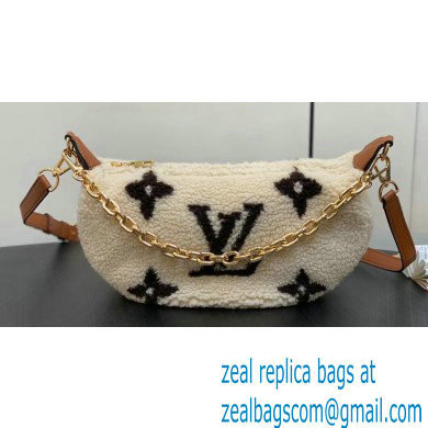 Louis Vuitton Shearling Over The Moon Bag M23321 LV Ski Cream/Brown 2024