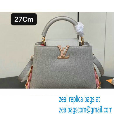 Louis Vuitton Taurillon leather Capucines BB Bag M23280 Gray 2024