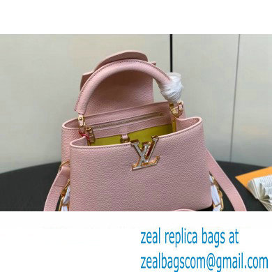 Louis Vuitton Taurillon leather Capucines BB Bag M23280 Pink 2024