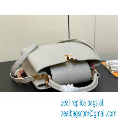Louis Vuitton Taurillon leather Capucines MM Bag M23199 Gray 2024