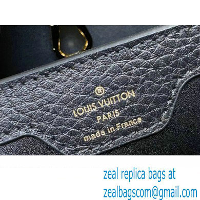 Louis Vuitton Taurillon leather Capucines MM Flower Crown Bag M54663 Black 2023