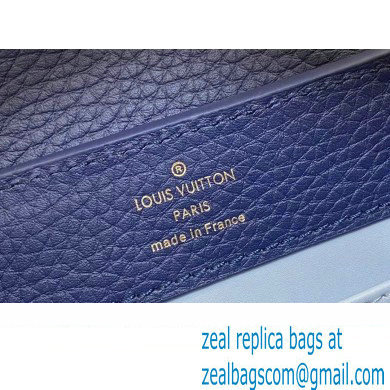 Louis Vuitton Taurillon leather Capucines Mini Bag M23363 Blue 2024