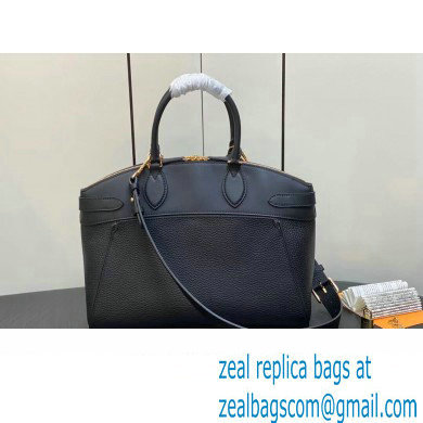 Louis Vuitton Taurillon leather Lock It MM Bag M22914 Black 2023
