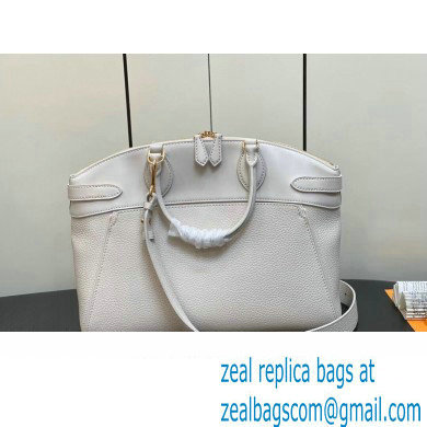 Louis Vuitton Taurillon leather Lock It MM Bag M23061 Creme Beige 2023