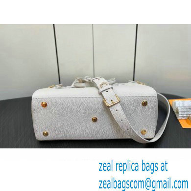 Louis Vuitton Taurillon leather Lock It MM Bag M23061 Creme Beige 2023