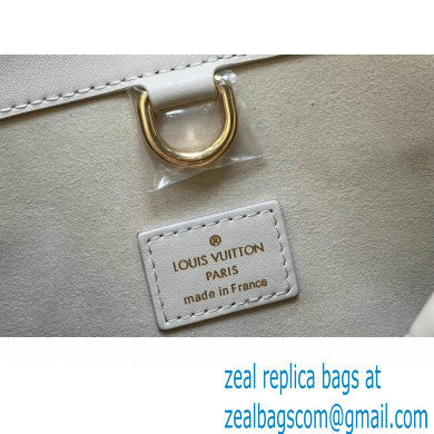 Louis Vuitton Taurillon leather Lock It MM Bag M23061 Creme Beige 2023