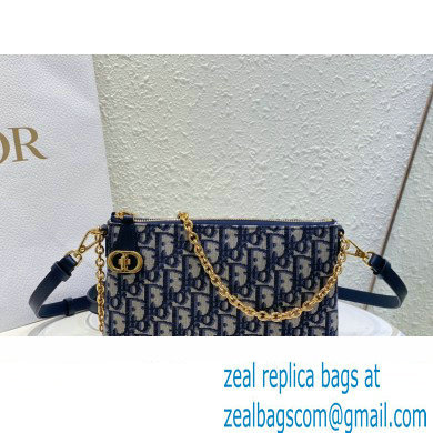 Miss Dior 30 Montaigne Midi Mini Bag in Blue Dior Oblique Jacquard