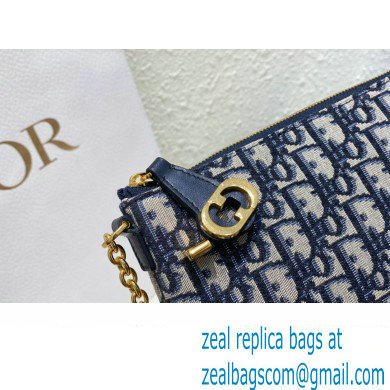 Miss Dior 30 Montaigne Midi Mini Bag in Blue Dior Oblique Jacquard