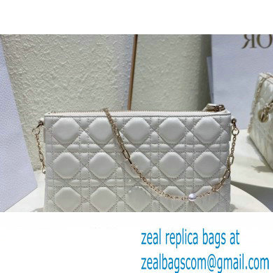 Miss Dior Midi Mini Bag in Cannage Lambskin White