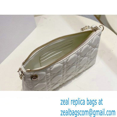 Miss Dior Midi Mini Bag in Cannage Lambskin White