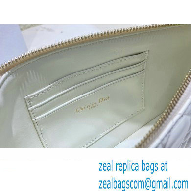 Miss Dior Midi Mini Bag in Cannage Lambskin White