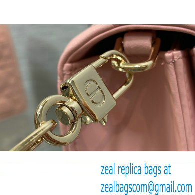 Miss Dior Top Handle Bag in Melocoton Pink Cannage Lambskin 2023