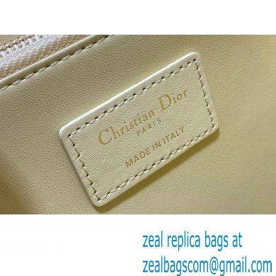 Miss Dior Top Handle Bag in Pastel Yellow Cannage Lambskin 2023 - Click Image to Close