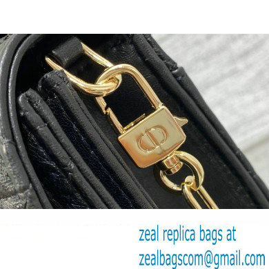 Miss Dior Top Handle Bag in black Cannage Lambskin 2023