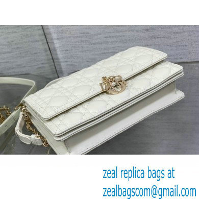 Miss Dior Top Handle Bag in white Cannage Lambskin 2023 - Click Image to Close