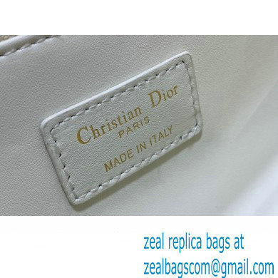 Miss Dior Top Handle Bag in white Cannage Lambskin 2023