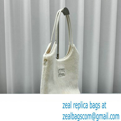 Miu Miu IVY Fur bag 5BG231 White - Click Image to Close