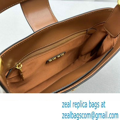 Miu Miu Leather Hobo bag 5BC151 Brown 2023